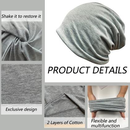 Imagem de Chapéu feminino JarseHera, boné de algodão desleixado, quimioterápico, turbante