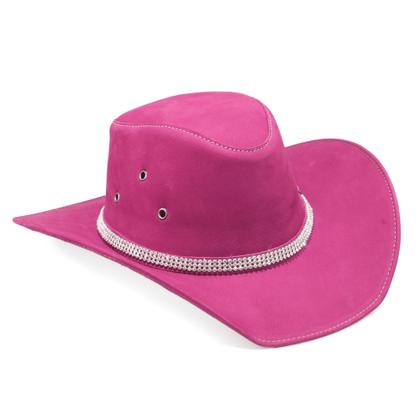 Imagem de Chapéu Feminino Modelo Country Boiadeira Peão Com Strass Envio Imediato