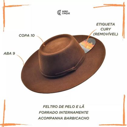 Imagem de Chapéu Gaúcho Cury (estilo Maidana) Pelo E Lã Aba 9