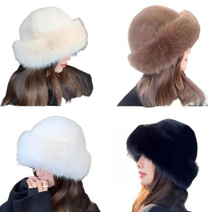 Imagem de Chapéu Gorro Russo de Pelúcia Pele Frio Inverno Corta Vento