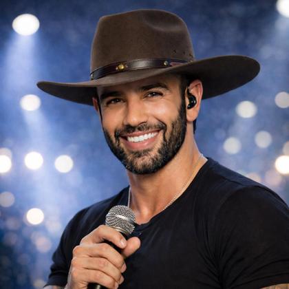 Imagem de Chapéu Gustavo Lima Masculino e Feminino Cowboy Americano Country Rodeio Festa Peão Pralana Aba 8cm