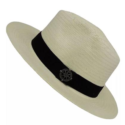 Imagem de Chapéu Importado Tipo Panamá Fedora Com Pingente Feito A Mão