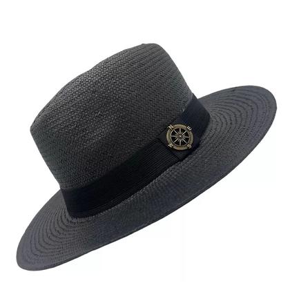 Imagem de Chapéu Importado Tipo Panamá Fedora Com Pingente Feito A Mão