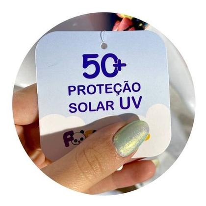 Imagem de Chapéu Infantil Bebê Praia Proteção Solar Uv 50+ Com Forro