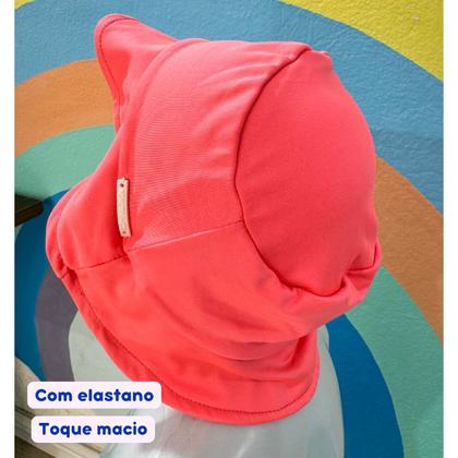 Imagem de Chapéu Infantil Bebê Praia Proteção Solar Uv 50+ Com Forro