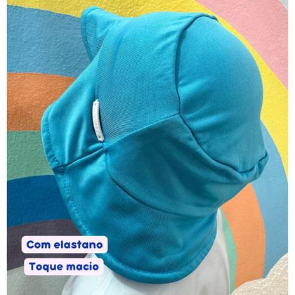 Imagem de Chapéu Infantil Bebê Praia Proteção Solar Uv 50+ Com Forro