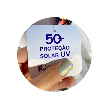 Imagem de Chapéu Infantil Bebê Praia Proteção Solar Uv 50+ Com Forro