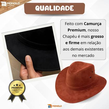 Imagem de Chapéu Infantil Country Festa Junina Rodeio Menino Menina Cowboy Peão Boiadeira MONOLO