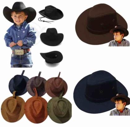 Imagem de Chapéu Infantil Country Kids Cowboy Rodeio Diversão Ana Castela e Gustavo lima Sertanejo Vaquejada