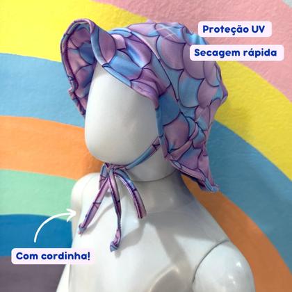Imagem de Chapéu Infantil Proteção Solar Uv 50+ Praia C/ Forro Interno
