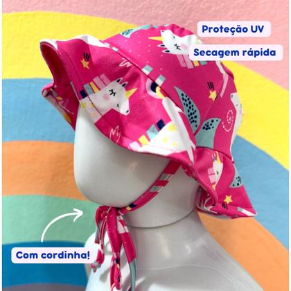 Imagem de Chapéu Infantil Proteção Solar Uv 50+ Praia C/ Forro Interno