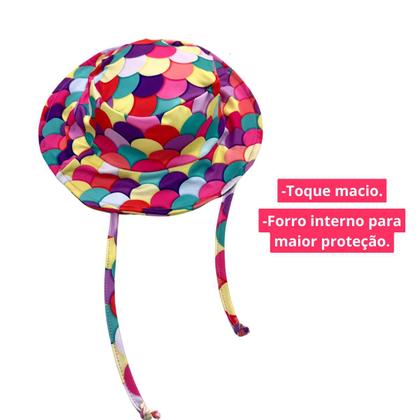 Imagem de Chapéu Infantil Proteção Solar Uv 50+ Praia C/ Forro Interno
