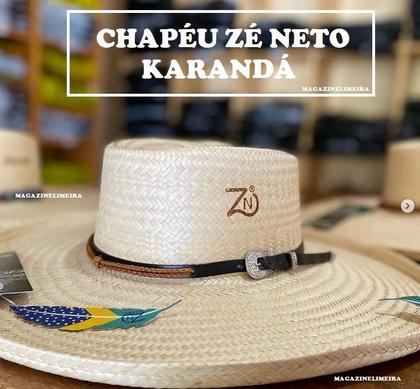 Chapéu Karandá Duplo Campeiro Texas Iv Zé Neto Lançamento GG