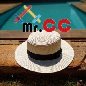 Imagem de Chapéu Palha Boater Palheta Aba Média Feminina Praia Paris