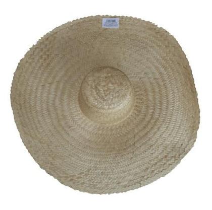Imagem de Chapeu Palha Mexicano Sombreiro Aba 22cm Festa Pesca Praia 3881