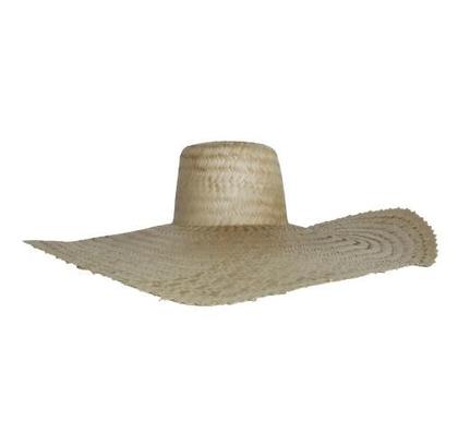 Imagem de Chapeu Palha Mexicano Sombreiro Aba 22cm Festa Pesca Praia 3881
