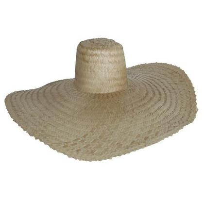 Imagem de Chapeu Palha Mexicano Sombreiro Aba 22cm Festa Pesca Praia 3881