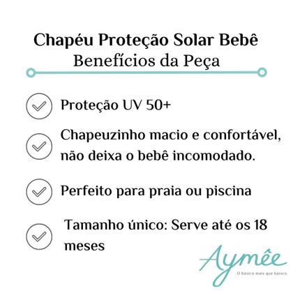 Imagem de Chapéu Para Bebê Com Proteção Solar Uv Piscina Menino Menina