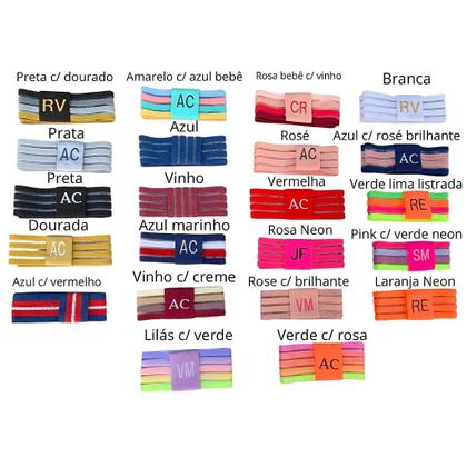 Imagem de Chapéu Paris Sintético Off-White com Faixa Personalizada Listrada