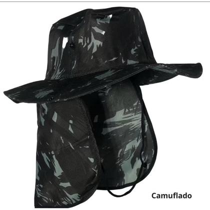 Imagem de Chapéu Pescador Australiano Boné Pesca Proteção Pescoço Sol Chapéu Pescador