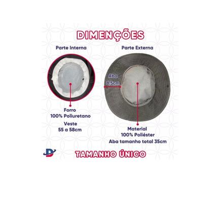 Imagem de Chapéu Pescador Sombreiro Com Protetor De Pescoço Cores Variadas