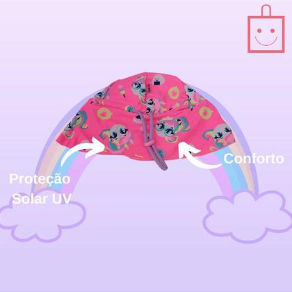 Imagem de Chapéu Praia com Proteção Solar Bebê Menina Unicórnio Puket 110200413