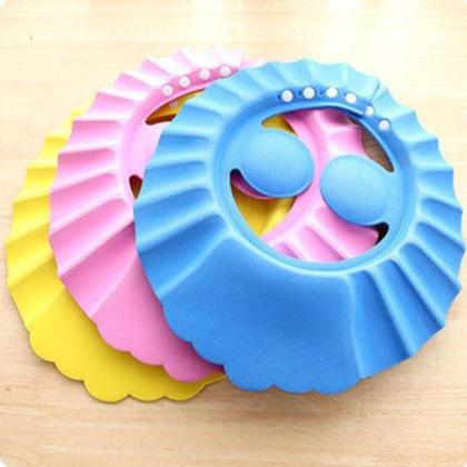 Imagem de Chapéu Viseira Protetor Banho Lava Cabeça Bebê Criança - Mundo Thata