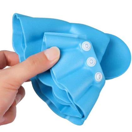 Imagem de Chapéu Viseira Protetor Banho Lava Cabeça Bebê Criança - Mundo Thata