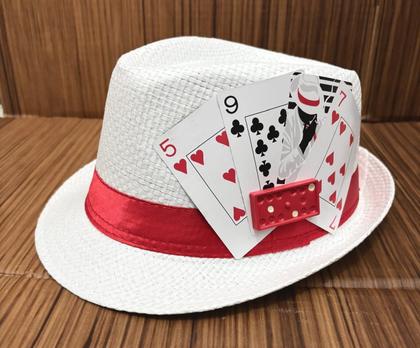 Imagem de Chapéu Zé Pilintra Malandros Panamá Branco Tamanho 58 Umbanda