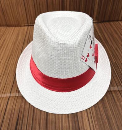 Imagem de Chapéu Zé Pilintra Malandros Panamá Branco Tamanho 58 Umbanda