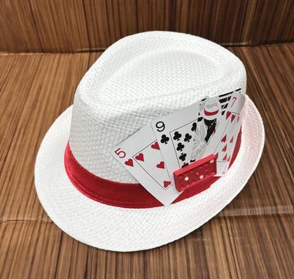 Imagem de Chapéu Zé Pilintra Malandros Panamá Branco Tamanho 58 Umbanda