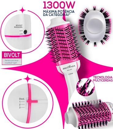 Imagem de Chapinha De Cabelo Gama Italy Profissional Digital Ion Progressiva 450f Prancha Marula Escova 4 em 1 1300w