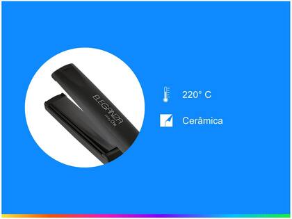 Imagem de Chapinha Gama Eleganza Infinity One Tecnologia Ceramic Aon 220 Graus