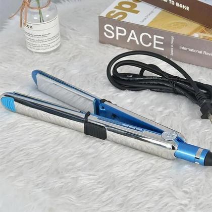 Imagem de Chapinha Prancha Alisadora 465 Graus 2 Em 1 Liso e Cacheado Tecnologia Titanium Para Escovas Progressivas e Alisamentos