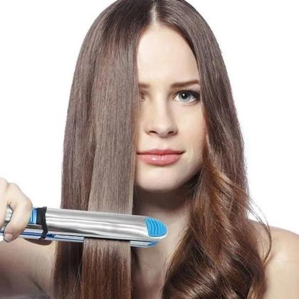 Imagem de Chapinha Prancha Alisadora 465 Graus 2 Em 1 Liso e Cacheado Tecnologia Titanium Para Escovas Progressivas e Alisamentos