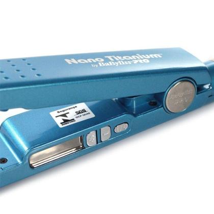 Imagem de Chapinha/ Prancha de cabelo Babyliss Pro Nano Titanium - TRADICIONAL Azul 1 ¹/4 450ºF (230ºC) Original By Roger