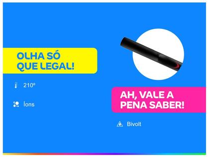 Imagem de Chapinha/Prancha de Cabelo Cerâmica com Íons 210ºC GA.MA Italy Eleganza Plus