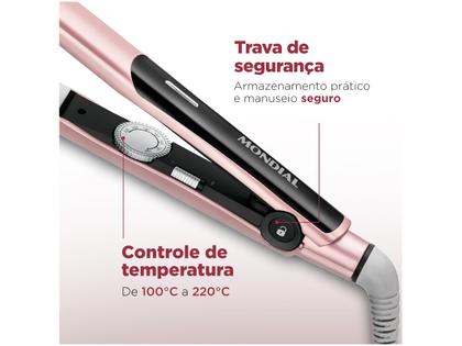 Imagem de Chapinha/Prancha de Cabelo Mondial Golden Rose