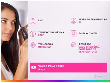 Imagem de Chapinha/Prancha de Cabelo Mondial InfraRed