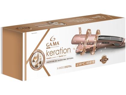Imagem de Chapinha Prancha Gama Xwide Keration Pro Bivolt Digital 230ºC Queratina Prancha Larga