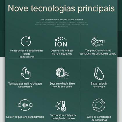 Imagem de Chapinha Profissional Elétrica Pente Quente Escova Alisa o Cabelo Magnética bivolt HAIR 2200