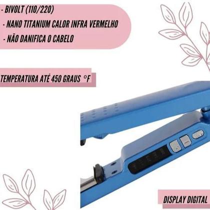 Imagem de Chapinha Profissional Nano Íon Titanium Bivolt 450ºf