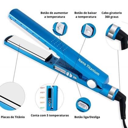 Imagem de Chapinha Profissional para Progressiva 450G + Relogio Feminino
