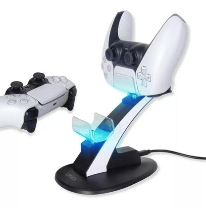 Imagem de Charge Station Compativel com play 5 e ps5 - Carregamento Duplo Controles