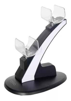 Imagem de Charge Station Compativel com play 5 e ps5 - Carregamento Duplo Controles