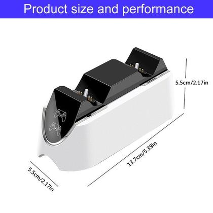 Imagem de Charging Dock Station Stand Fast Charger para PS5 Dual USB