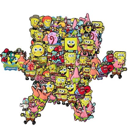 Imagem de Charms De Sapato Unissex Do Bob Esponja 20pcs Decorações De Moda Em PVC Para Presentes Para Mulheres