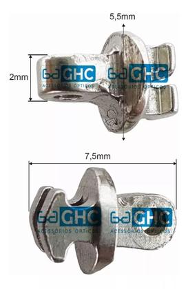 Imagem de Charneira p/ Óculos Hastel C03MG - 10 Pares