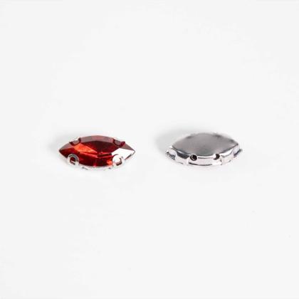 Imagem de Chaton Engrampado Navete 7x15mm- Vermelho 100 peças34g