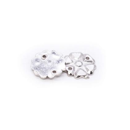 Imagem de Chaton Flor Abs Níquel 6 Pétalas 10mm 10pçs 2g Colagem Bijuteria Artesanato